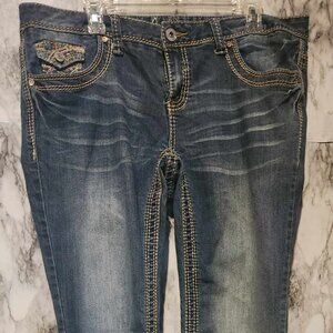 vintage Y2K low rise slim bootcut jeans